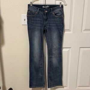 Wrangler Women's Dark Blue Straight Leg Jeans